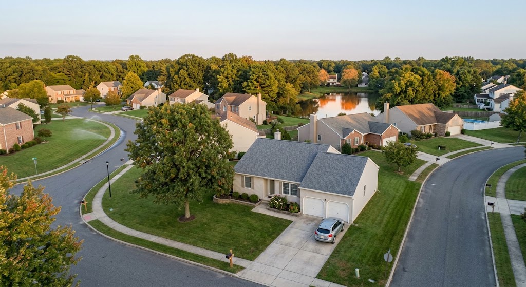 Berkeley Township NJ residential neighborhood aerial view